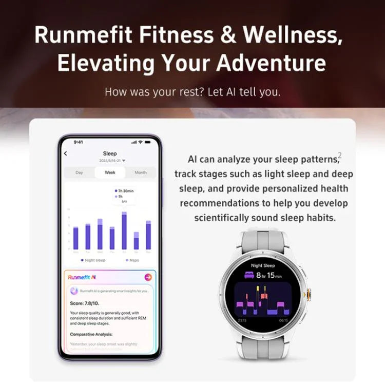 Montre connectée GTR6 pour coureur urbain, écran AMOLED de 1,43 pouce, étanchéité IP68, compatible avec le suivi de la fréquence cardiaque