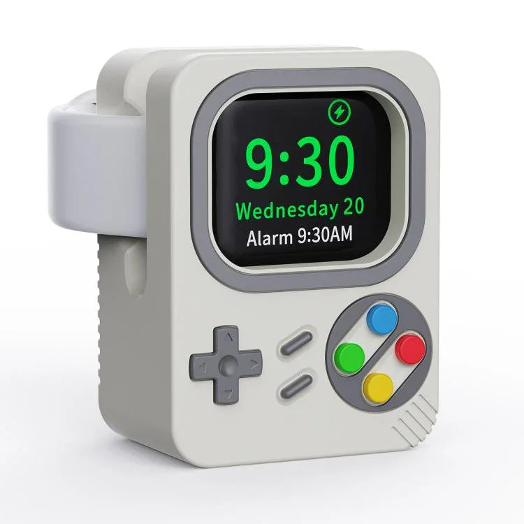 Support de chargement en silicone pour Apple Watch ZX-ZJ01 et console de jeux rétro