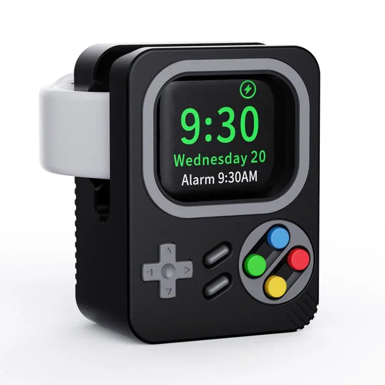 Support de chargement en silicone pour Apple Watch ZX-ZJ01 et console de jeux rétro
