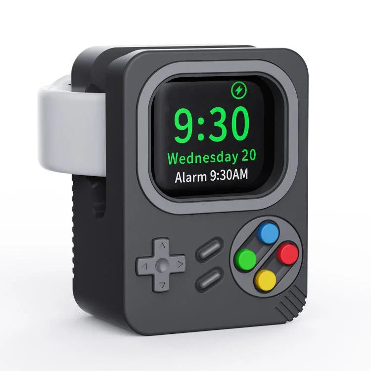 Support de chargement en silicone pour Apple Watch ZX-ZJ01 et console de jeux rétro