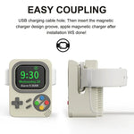 Support de chargement en silicone pour Apple Watch ZX-ZJ01 et console de jeux rétro