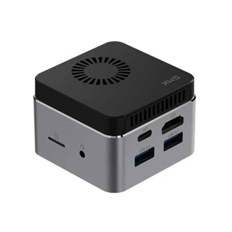Mini PC GMK NucBox sous Windows 10, Intel Celeron J4125 Quad Core 64 bits 14 nm 2 GHz-2,7 GHz, prend en charge le WiFi et le Bluetooth et le RJ45, 8 Go + 128 Go, prise UE