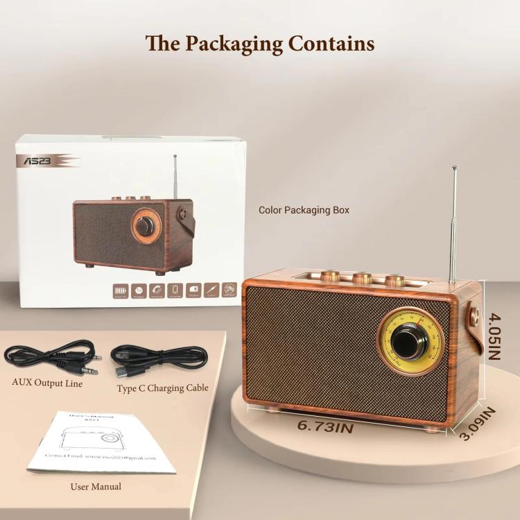Enceinte Bluetooth portable A23 compatible USB / carte TF / radio FM