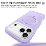 Coque de téléphone à support MagSafe en silicone liquide Jelly, pour iPhone 17 Pro Max, pour iPhone 17 Pro, pour iPhone 17, pour iPhone Air, pour iPhone 16 Pro Max