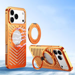Coque de téléphone en métal à support magnétique MagSafe de refroidissement, pour iPhone 17 Pro Max, pour iPhone 17 Pro, pour iPhone 17