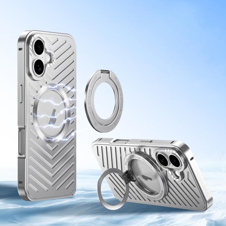 Coque de téléphone en métal à support magnétique MagSafe de refroidissement, pour iPhone 17 Pro Max, pour iPhone 17 Pro, pour iPhone 17