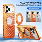 Coque de téléphone en métal à support magnétique MagSafe de refroidissement, pour iPhone 17 Pro Max, pour iPhone 17 Pro, pour iPhone 17