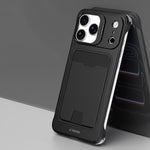 Coque de téléphone J TRIBE sans cadre en métal avec fente pour carte et support d'objectif, pour iPhone 17 Pro Max, pour iPhone 17 Pro, pour iPhone 17, pour iPhone Air, pour iPhone 16 Pro Max, pour iPhone 16 Pro, pour iPhone 15 Pro Max, pour iPhone 15 Pro