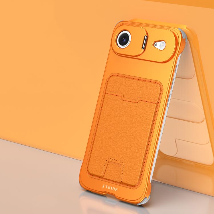 Coque de téléphone J TRIBE sans cadre en métal avec fente pour carte et support d'objectif, pour iPhone 17 Pro Max, pour iPhone 17 Pro, pour iPhone 17, pour iPhone Air, pour iPhone 16 Pro Max, pour iPhone 16 Pro, pour iPhone 15 Pro Max, pour iPhone 15 Pro