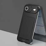 Coque de téléphone J TRIBE sans cadre en métal avec fente pour carte et support d'objectif, pour iPhone 17 Pro Max, pour iPhone 17 Pro, pour iPhone 17, pour iPhone Air, pour iPhone 16 Pro Max, pour iPhone 16 Pro, pour iPhone 15 Pro Max, pour iPhone 15 Pro