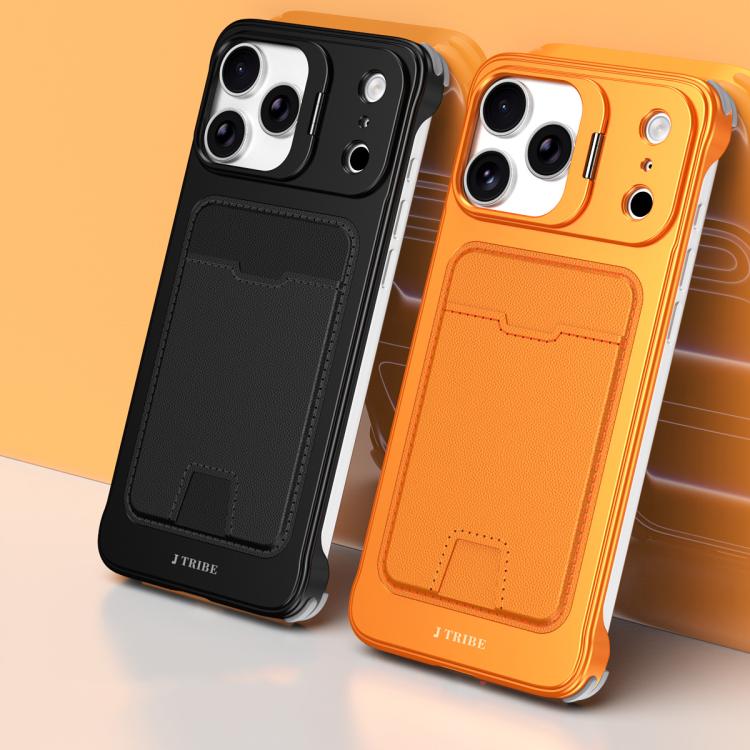 Coque de téléphone J TRIBE sans cadre en métal avec fente pour carte et support d'objectif, pour iPhone 17 Pro Max, pour iPhone 17 Pro, pour iPhone 17, pour iPhone Air, pour iPhone 16 Pro Max, pour iPhone 16 Pro, pour iPhone 15 Pro Max, pour iPhone 15 Pro