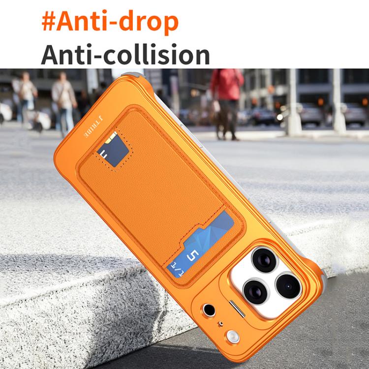 Coque de téléphone J TRIBE sans cadre en métal avec fente pour carte et support d'objectif, pour iPhone 17 Pro Max, pour iPhone 17 Pro, pour iPhone 17, pour iPhone Air, pour iPhone 16 Pro Max, pour iPhone 16 Pro, pour iPhone 15 Pro Max, pour iPhone 15 Pro