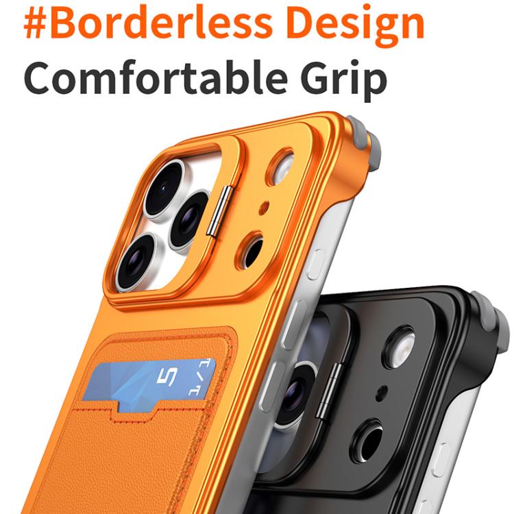 Coque de téléphone J TRIBE sans cadre en métal avec fente pour carte et support d'objectif, pour iPhone 17 Pro Max, pour iPhone 17 Pro, pour iPhone 17, pour iPhone Air, pour iPhone 16 Pro Max, pour iPhone 16 Pro, pour iPhone 15 Pro Max, pour iPhone 15 Pro