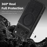 Coque de téléphone en cuir Linton MagSafe, Pour iPhone 17 Pro Max, Pour iPhone 17 Pro, Pour iPhone 17, Pour iPhone Air