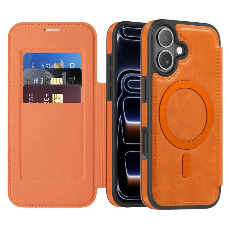 Coque de téléphone en cuir Linton MagSafe, Pour iPhone 17 Pro Max, Pour iPhone 17 Pro, Pour iPhone 17, Pour iPhone Air