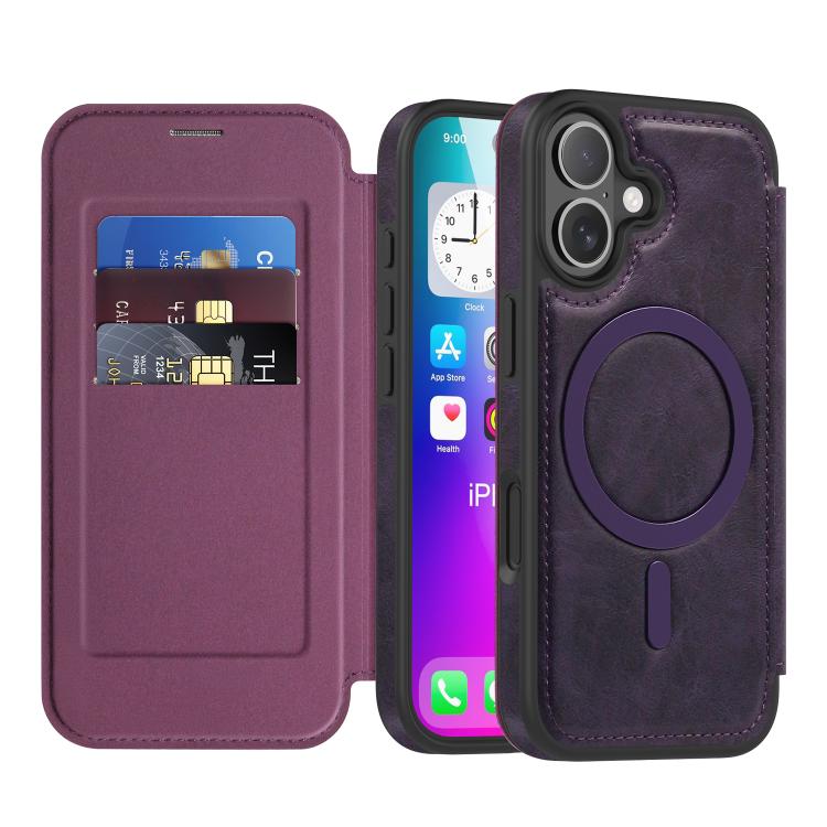 Coque de téléphone en cuir Linton MagSafe, Pour iPhone 17 Pro Max, Pour iPhone 17 Pro, Pour iPhone 17, Pour iPhone Air
