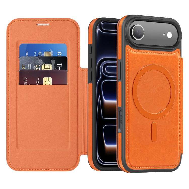 Coque de téléphone en cuir Linton MagSafe, Pour iPhone 17 Pro Max, Pour iPhone 17 Pro, Pour iPhone 17, Pour iPhone Air