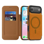 Coque de téléphone en cuir Linton MagSafe, Pour iPhone 17 Pro Max, Pour iPhone 17 Pro, Pour iPhone 17, Pour iPhone Air