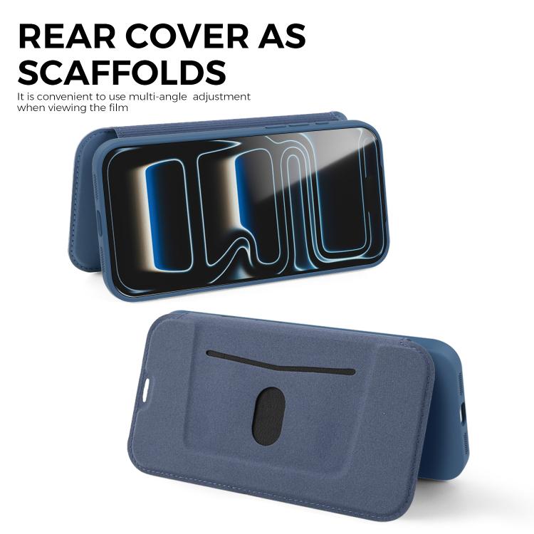 Étui de téléphone en cuir imitation Liquid Skin avec fentes pour cartes, Pour iPhone 17 Pro Max, Pour iPhone 17 Pro, Pour iPhone 17, Pour iPhone Air