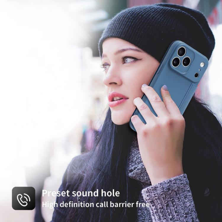 Étui de téléphone en cuir imitation Liquid Skin avec fentes pour cartes, Pour iPhone 17 Pro Max, Pour iPhone 17 Pro, Pour iPhone 17, Pour iPhone Air