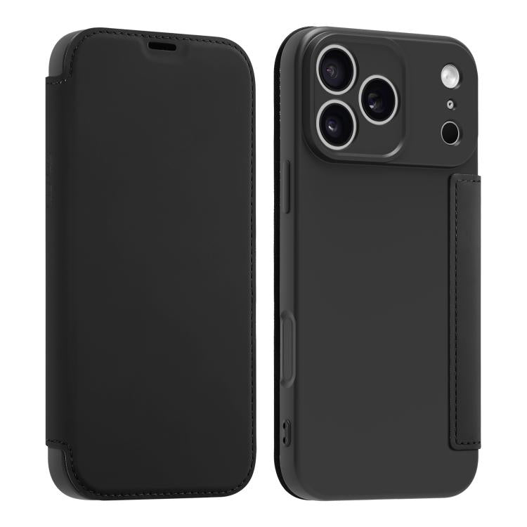 Étui de téléphone en cuir imitation Liquid Skin avec fentes pour cartes, Pour iPhone 17 Pro Max, Pour iPhone 17 Pro, Pour iPhone 17, Pour iPhone Air