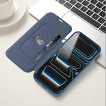 Étui de téléphone en cuir imitation Liquid Skin avec fentes pour cartes, Pour iPhone 17 Pro Max, Pour iPhone 17 Pro, Pour iPhone 17, Pour iPhone Air