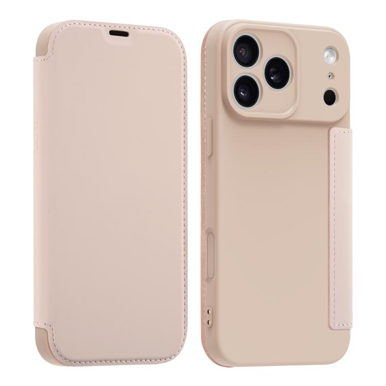 Étui de téléphone en cuir imitation Liquid Skin avec fentes pour cartes, Pour iPhone 17 Pro Max, Pour iPhone 17 Pro, Pour iPhone 17, Pour iPhone Air