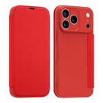 Étui de téléphone en cuir imitation Liquid Skin avec fentes pour cartes, Pour iPhone 17 Pro Max, Pour iPhone 17 Pro, Pour iPhone 17, Pour iPhone Air
