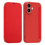 Étui de téléphone en cuir imitation Liquid Skin avec fentes pour cartes, Pour iPhone 17 Pro Max, Pour iPhone 17 Pro, Pour iPhone 17, Pour iPhone Air