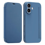 Étui de téléphone en cuir imitation Liquid Skin avec fentes pour cartes, Pour iPhone 17 Pro Max, Pour iPhone 17 Pro, Pour iPhone 17, Pour iPhone Air
