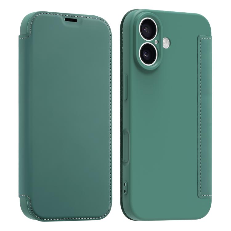 Étui de téléphone en cuir imitation Liquid Skin avec fentes pour cartes, Pour iPhone 17 Pro Max, Pour iPhone 17 Pro, Pour iPhone 17, Pour iPhone Air