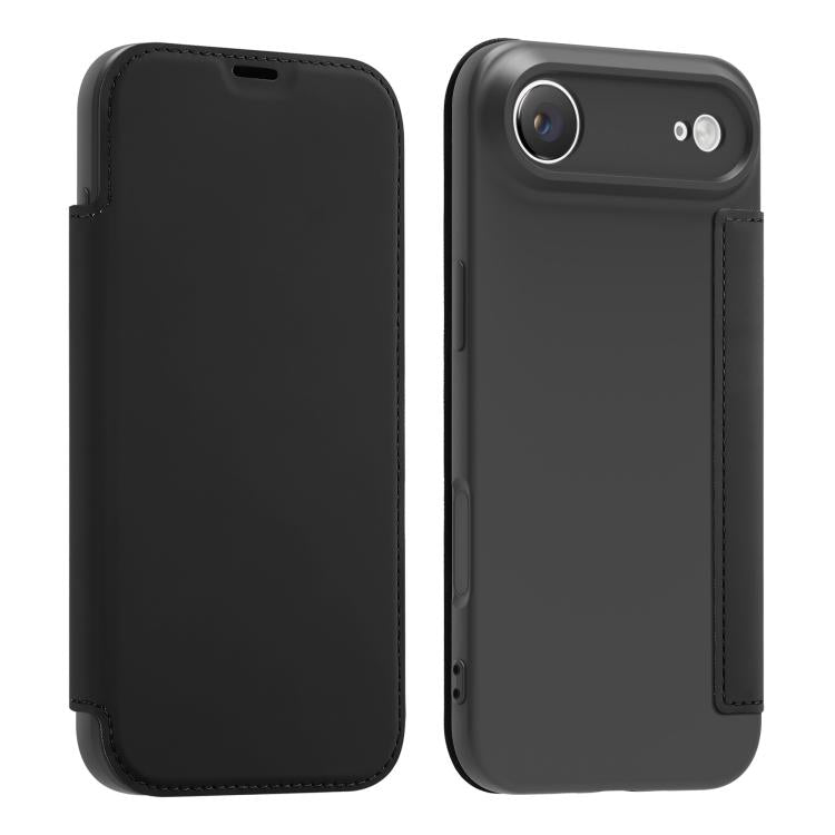 Étui de téléphone en cuir imitation Liquid Skin avec fentes pour cartes, Pour iPhone 17 Pro Max, Pour iPhone 17 Pro, Pour iPhone 17, Pour iPhone Air