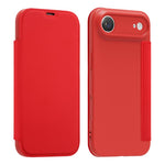 Étui de téléphone en cuir imitation Liquid Skin avec fentes pour cartes, Pour iPhone 17 Pro Max, Pour iPhone 17 Pro, Pour iPhone 17, Pour iPhone Air