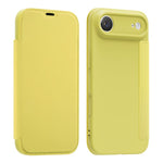 Étui de téléphone en cuir imitation Liquid Skin avec fentes pour cartes, Pour iPhone 17 Pro Max, Pour iPhone 17 Pro, Pour iPhone 17, Pour iPhone Air