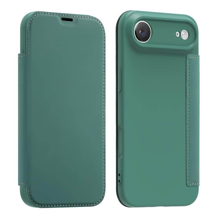 Étui de téléphone en cuir imitation Liquid Skin avec fentes pour cartes, Pour iPhone 17 Pro Max, Pour iPhone 17 Pro, Pour iPhone 17, Pour iPhone Air