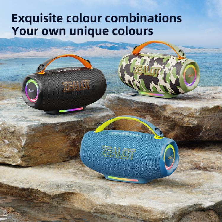 Enceinte Bluetooth portable extérieure à main RGB Zealot S167 100W