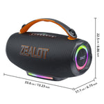 Enceinte Bluetooth portable extérieure à main RGB Zealot S167 100W