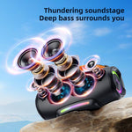Enceinte Bluetooth portable extérieure à main RGB Zealot S167 100W
