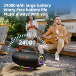 Enceinte Bluetooth portable extérieure à main RGB Zealot S167 100W