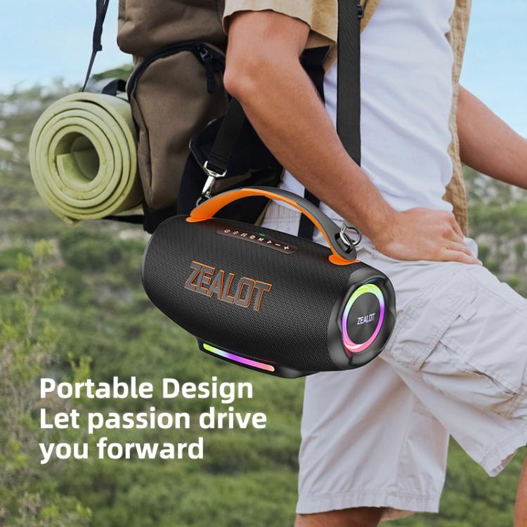 Enceinte Bluetooth portable extérieure à main RGB Zealot S167 100W