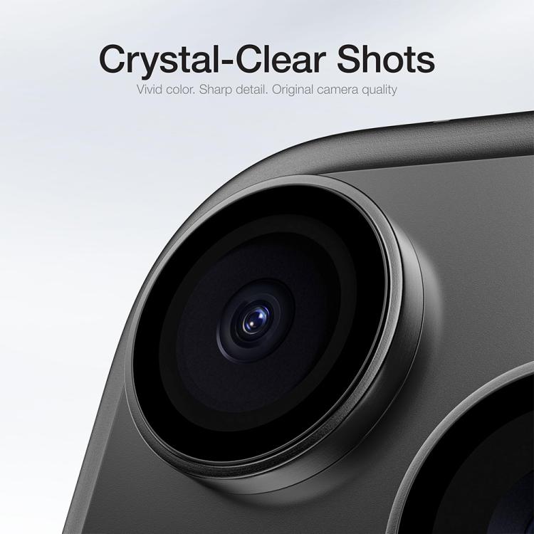 XDcase AF + AR Protecteur d'objectif photo Hawkeye avec outil d'alignement, Pour iPhone 17 Pro Max, Pour iPhone 17 Pro