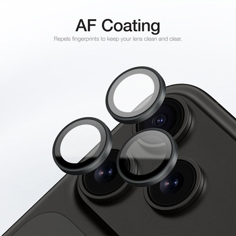XDcase AF + AR Protecteur d'objectif photo Hawkeye avec outil d'alignement, Pour iPhone 17 Pro Max, Pour iPhone 17 Pro
