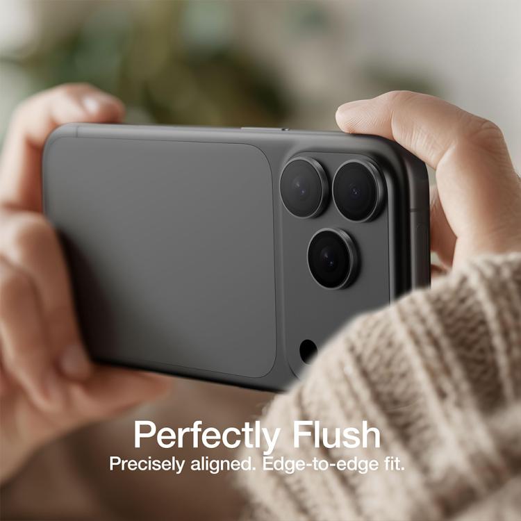 XDcase AF + AR Protecteur d'objectif photo Hawkeye avec outil d'alignement, Pour iPhone 17 Pro Max, Pour iPhone 17 Pro