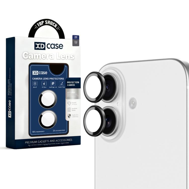 XDcase AF + AR Protecteur d'objectif d'appareil photo Hawkeye avec outil d'alignement, Pour iPhone 17