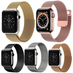 Lot de 5 bracelets de montre magnétiques en métal xDfind de type milanais, compatibles avec les Apple Watch 42/44/45/46/49 mm et 38/40/41/S11 42 mm.