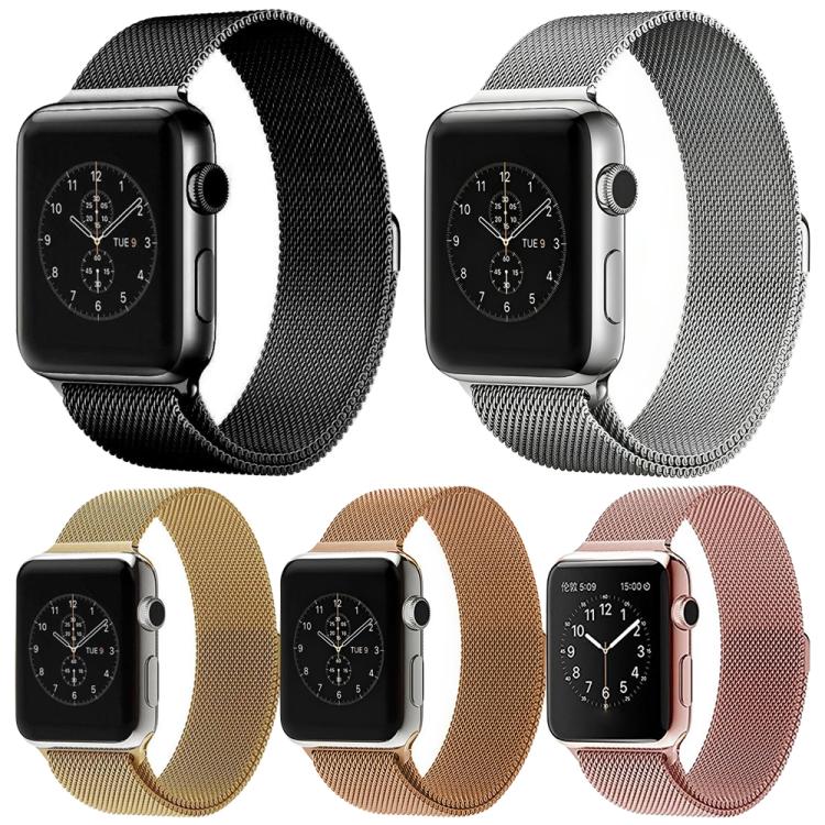 Lot de 5 bracelets de montre magnétiques en métal xDfind de type milanais, compatibles avec les Apple Watch 42/44/45/46/49 mm et 38/40/41/S11 42 mm.