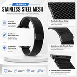 Lot de 5 bracelets de montre magnétiques en métal xDfind de type milanais, compatibles avec les Apple Watch 42/44/45/46/49 mm et 38/40/41/S11 42 mm.