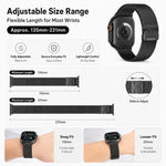 Lot de 5 bracelets de montre xDfind à boucle parapluie milanaise et boucle papillon, compatibles avec Apple Watch 42/44/45/46/49 mm et Apple Watch 38/40/41/S11 42 mm.