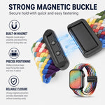 Lot de 5 bracelets de montre tissés à boucle magnétique xDfind, compatibles avec Apple Watch 42/44/45/46/49 mm et Apple Watch 38/40/41/S11 42 mm.