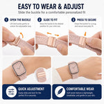 Lot de 5 bracelets de montre tissés à boucle magnétique xDfind, compatibles avec Apple Watch 42/44/45/46/49 mm et Apple Watch 38/40/41/S11 42 mm.